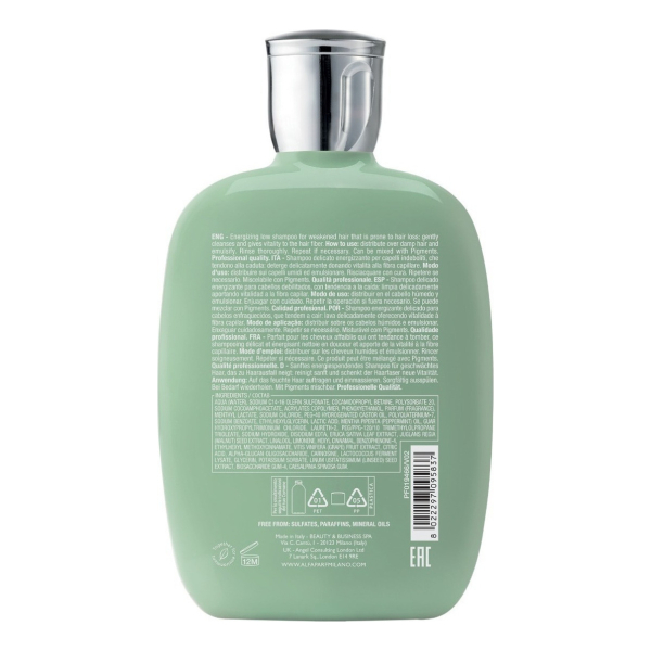 Alfaparf Semi Di Lino Shampoo Energizante Pelo Débil X 250ml - Image 3