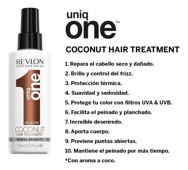 Revlon Uniq One Coconut Tratamiento All In One 10 In 1 150ml - Image 3