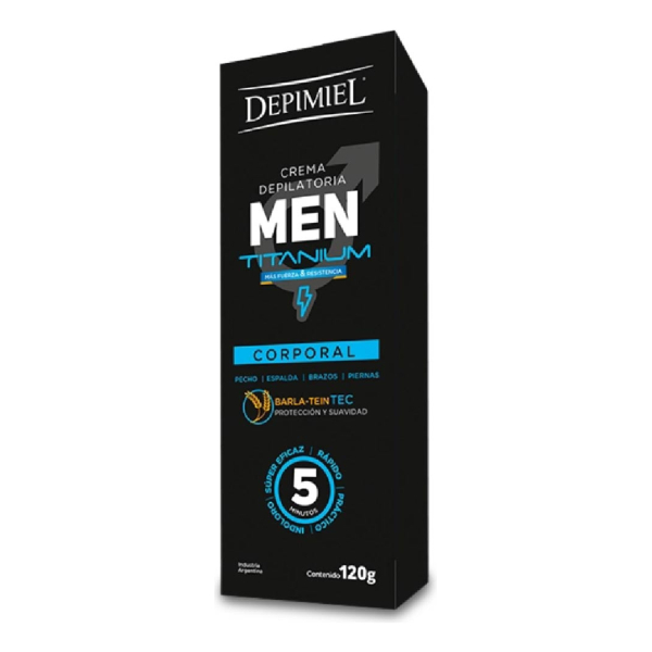 Depimiel Titanium Crema Depilatoria Corporal Men X120g