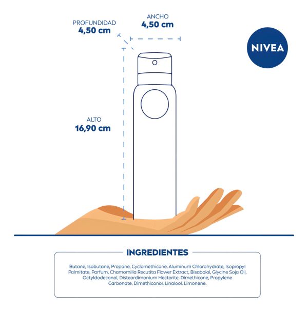 Desodorante Femenino Nivea Dry Fresh Sin Siliconas 150ml/90g - Image 5