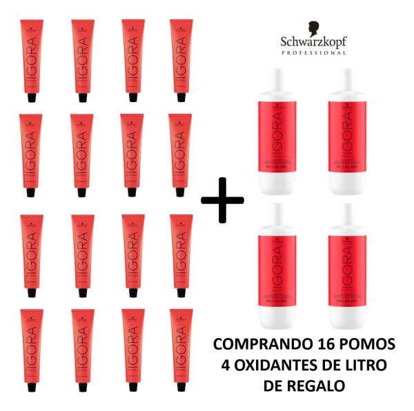 Schwarzkopf Igora Royal Kit 16 Tinturas + 4 Oxidantes 1 Lt