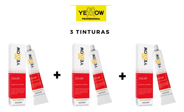 Pack X3 Tintura Permanente Yellow Alfaparf 60gr A Eleccion - Image 3