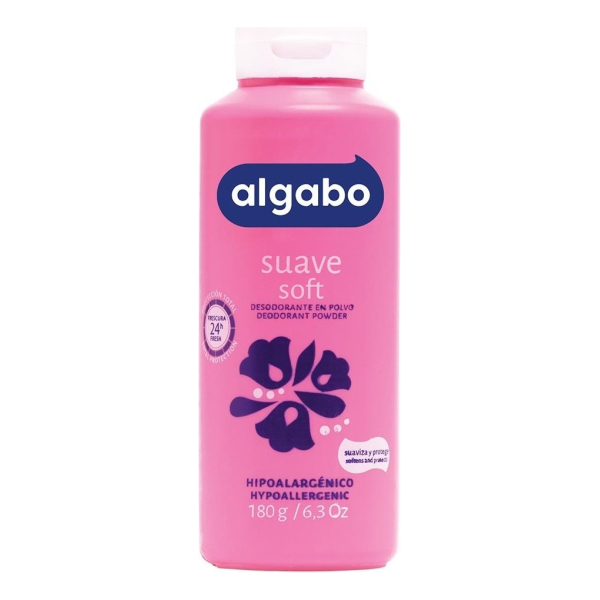 Talco Desodorante En Polvo Suave 180g Algabo - Image 2
