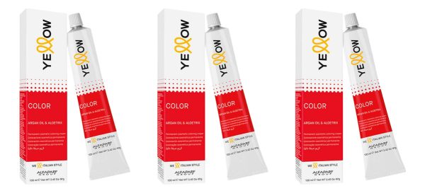 Pack X3 Tintura Permanente Yellow Alfaparf 60gr A Eleccion - Image 2