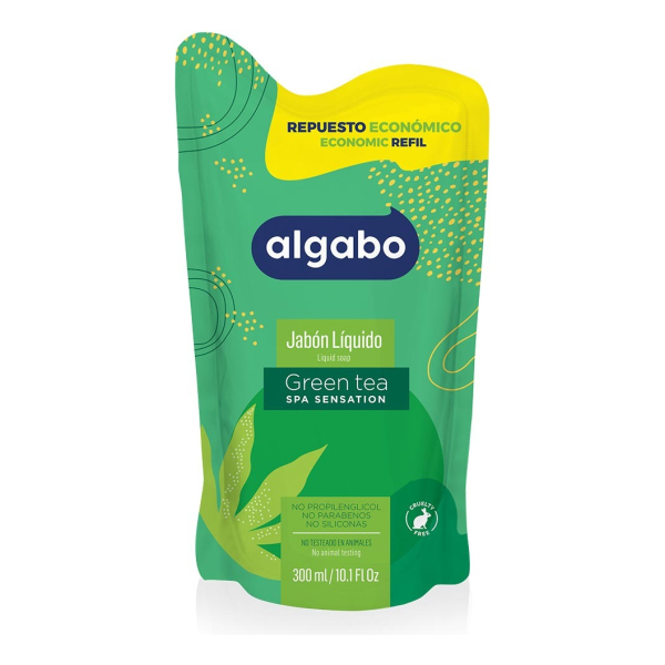Jabón Líquido Algabo Green Tea Repuesto 300 ml