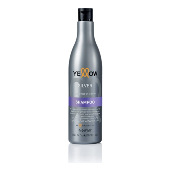 Shampoo Yellow Silver Alfaparf Rubios Grises Mechas Blancos