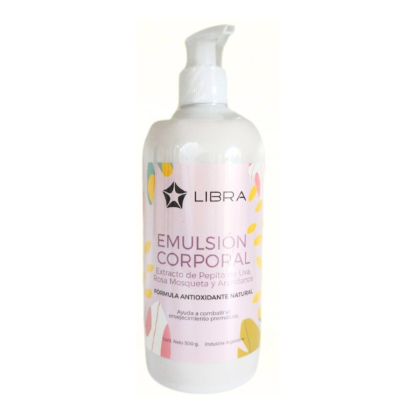 Libra Emulsion Corporal Antioxidante Natural X 500 G