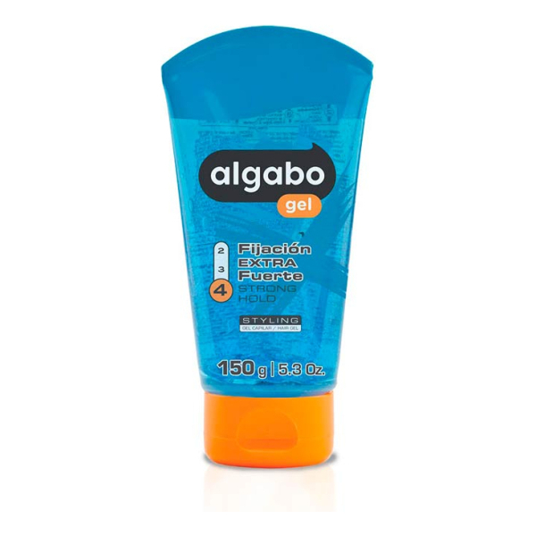 Gel Capilar Fijación Extra Fuerte Azul Pomo X 200 Grs Algabo - Image 2