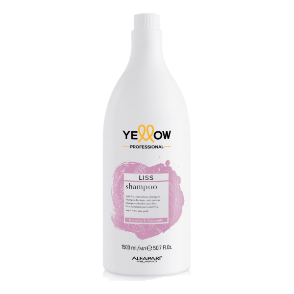 Yellow Shampoo Liss X 1500 Ml Disciplina Anti Frizz Alfaparf