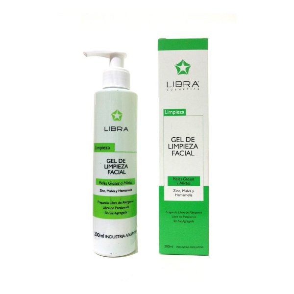 Libra Gel Limpieza Facial Piel Mixta Zinc Hamamelis 200 Ml - Image 2