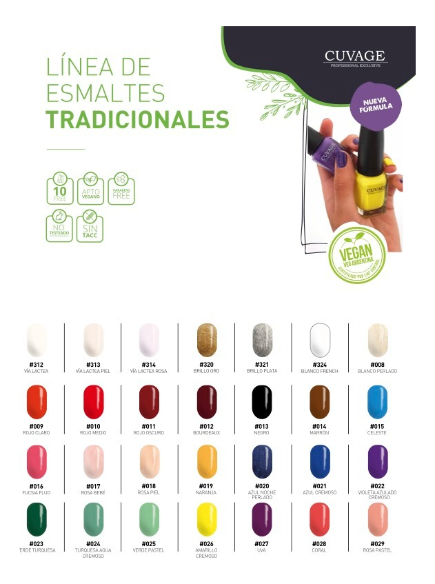 Cuvage Pro Keratine Esmalte Uñas Tradicional X 20 Sin Tacc - Image 2