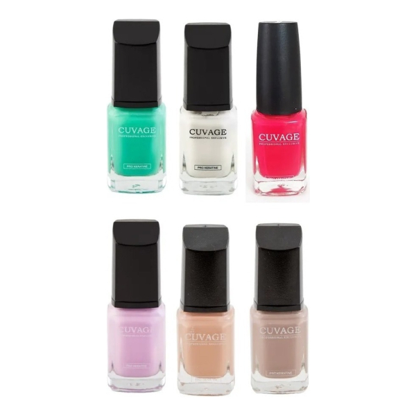 Kit X6 Esmaltes De Uñas Tradicional Cuvage 11ml A Elección