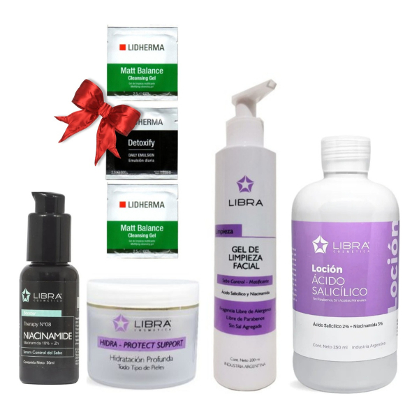 Kit Combo Rutina Piel Grasa Niacinamida Salicilico Libra