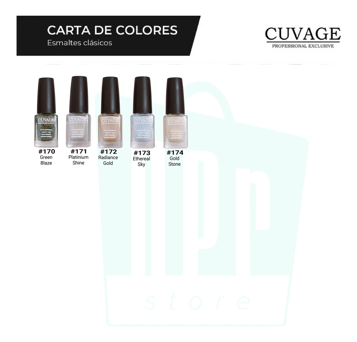 Kit X4 Esmaltes Tradicionales Cuvage X 11ml Color A Elección - Image 8