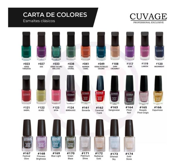 Cuvage X18 Esmaltes Tradicionales Apto Vegano Pro Keratina - Image 8