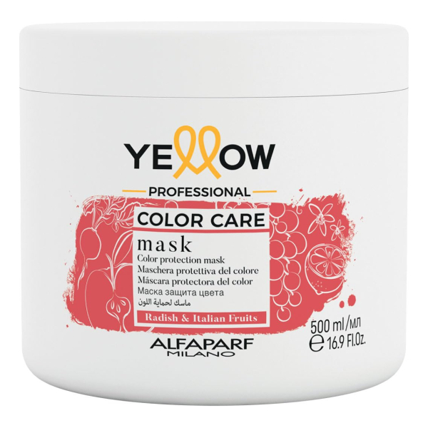 Máscara Color Care Yellow By Alfaparf Pelos Con Color 500ml
