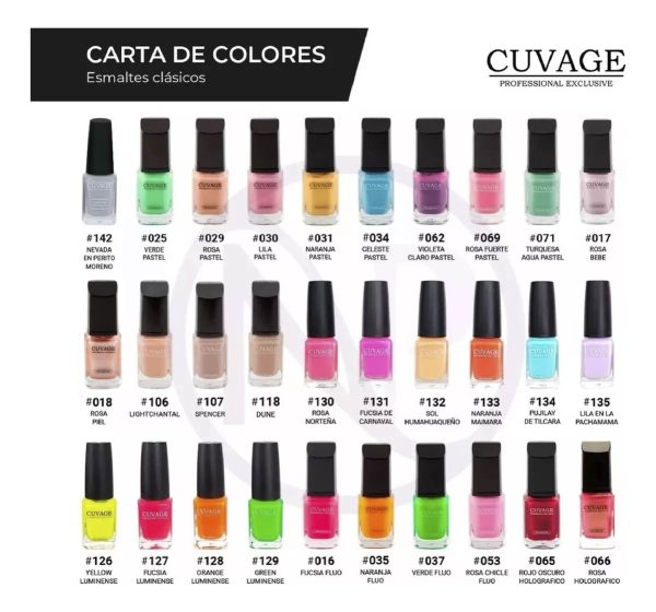 Cuvage X18 Esmaltes Tradicionales Apto Vegano Pro Keratina - Image 5