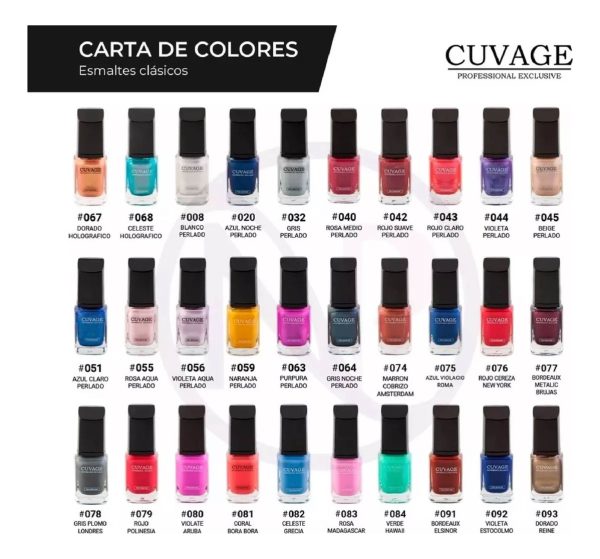 Cuvage X18 Esmaltes Tradicionales Apto Vegano Pro Keratina - Image 6