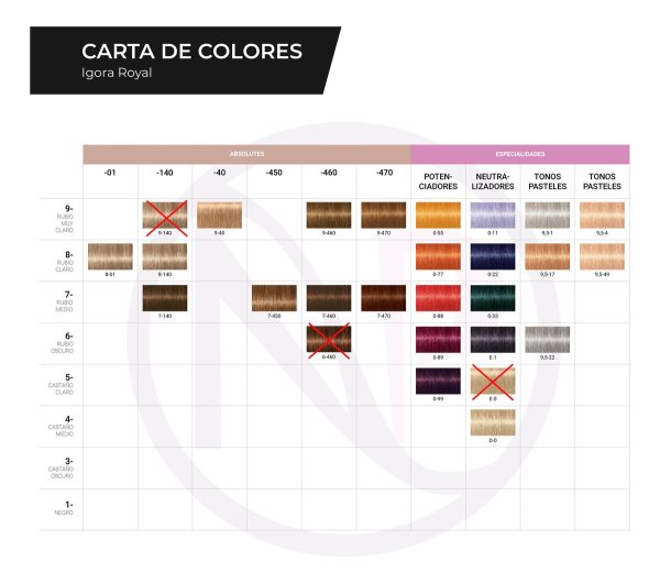 Kit X2 Tintura + Oxidante Igora Royal Coloracion Schwarzkopf - Image 13