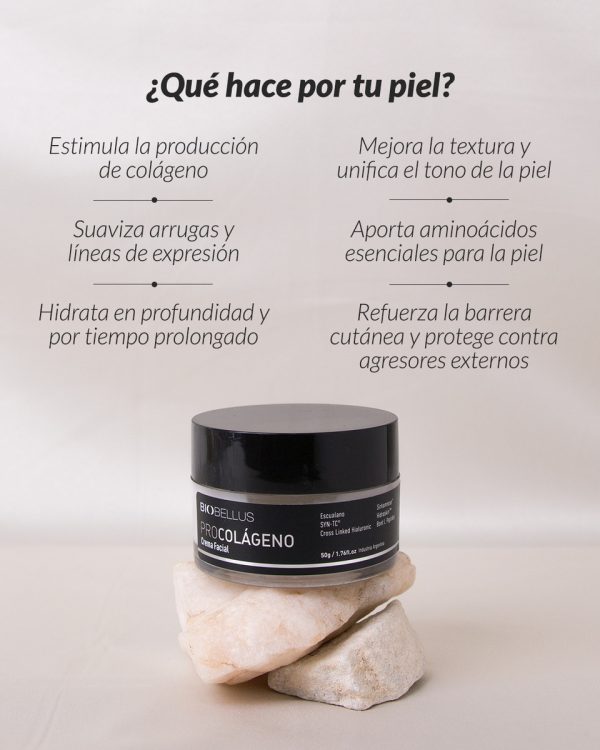 Crema Facial Procolágeno Firmeza Hidratación 50g Biobellus - Image 2