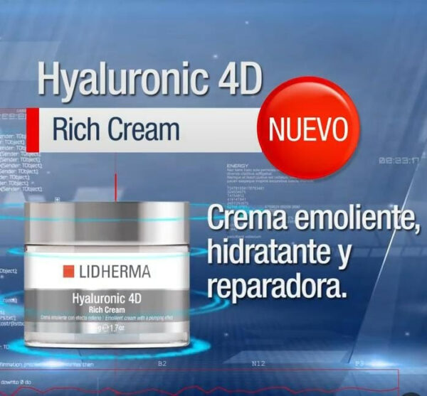 Hyaluronic 4d Face Crema De Dia + Crema De Noche Lidherma - Image 4