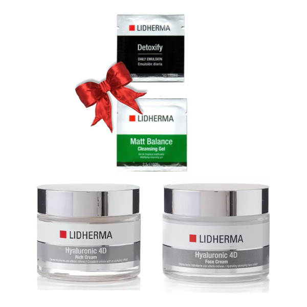 Hyaluronic 4d Face Crema De Dia + Crema De Noche Lidherma