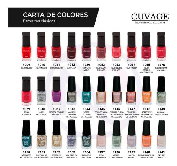 Cuvage X18 Esmaltes Tradicionales Apto Vegano Pro Keratina - Image 4