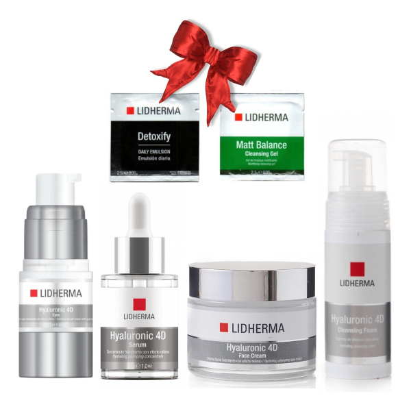 Lidherma Hyaluronic 4d Kit Completo Skincare 4 Productos