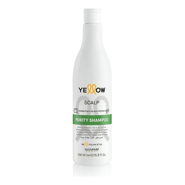 Shampoo Anti Caspa Yellow Scalp Purity Vegano 500ml Alfaparf