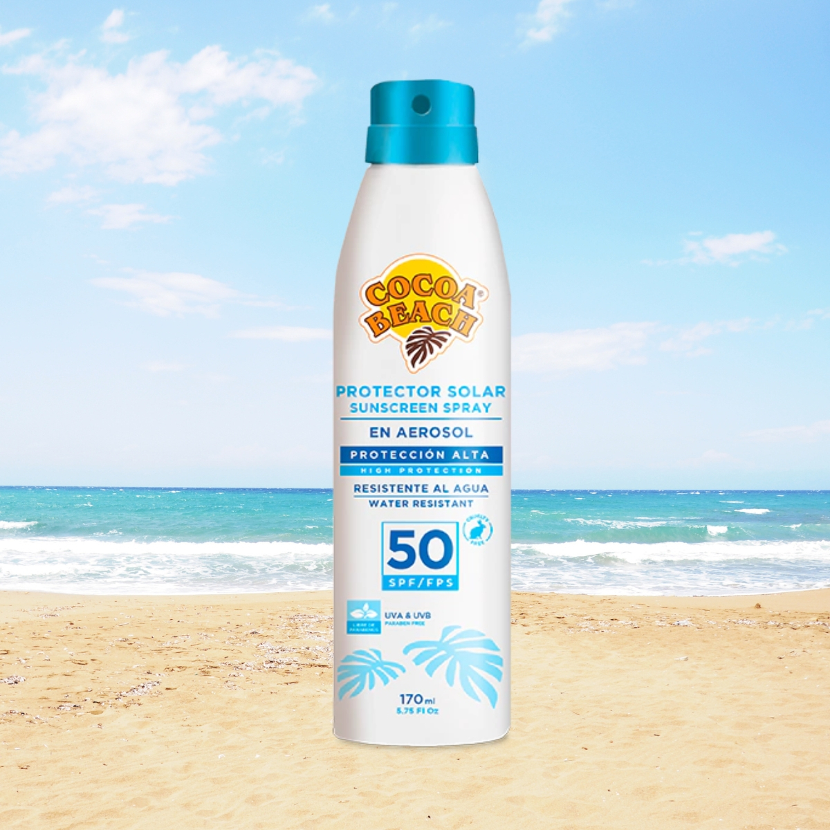Protector Solar Cocoa Beach Fps Factor 50 X170ml Aerosol - Image 3