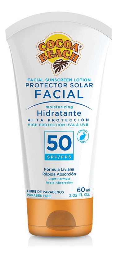 Protector Solar Facial 50 Fps 60ml Cocoa Beach Sin Color - Image 2
