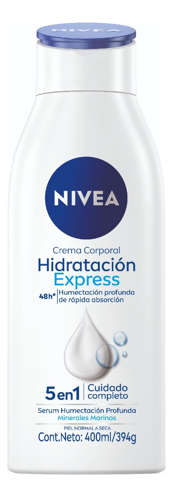 Crema Corporal Nivea Hidratación Express 5 En 1 400ml