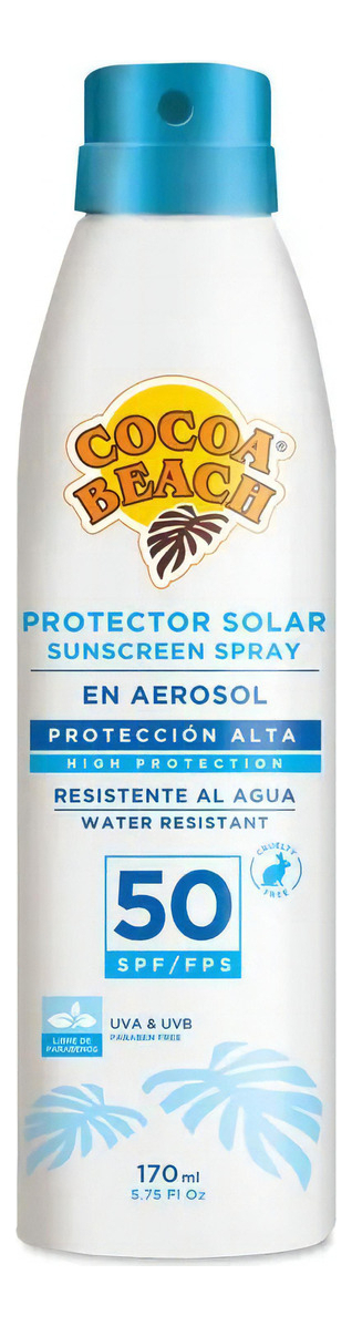 Protector Solar Cocoa Beach Fps Factor 50 X170ml Aerosol