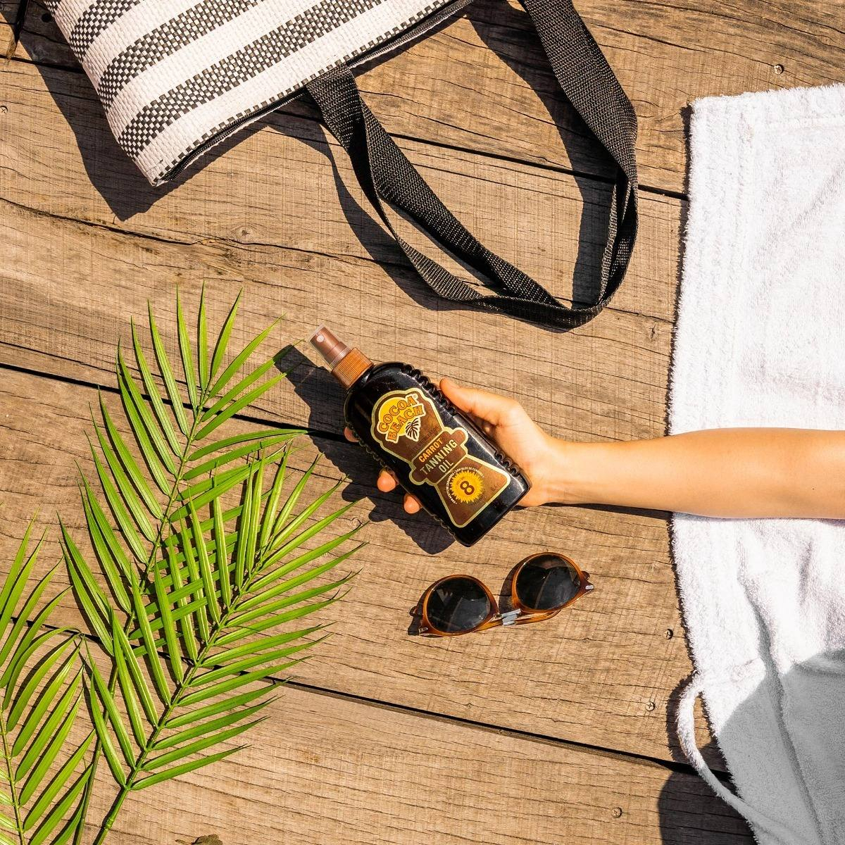 Aceite Bronceador Carrot 8fps 250ml Cocoa Beach - Image 3