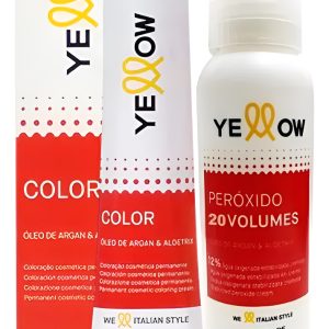 2 Tinturas Yellow X 60 Grs + 2 Aguas Yellow X 90 Ml Alfaparf