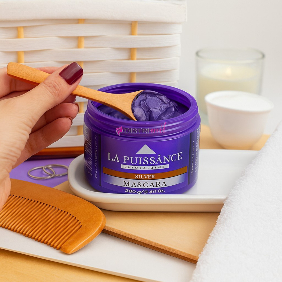 Tratamiento Capilar Matizador La Puissance Silver X250ml Ideal Uso Profesional Estetica Peluqueria Salon - Elimina Tonos Amarillos Para Un Rubio Natural - Image 2