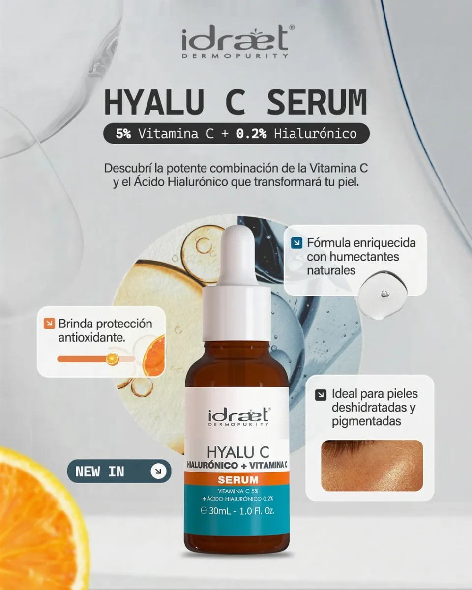 Serum Hyalu C Hialuronico Vitamina C Idraet X 30ml - Image 2