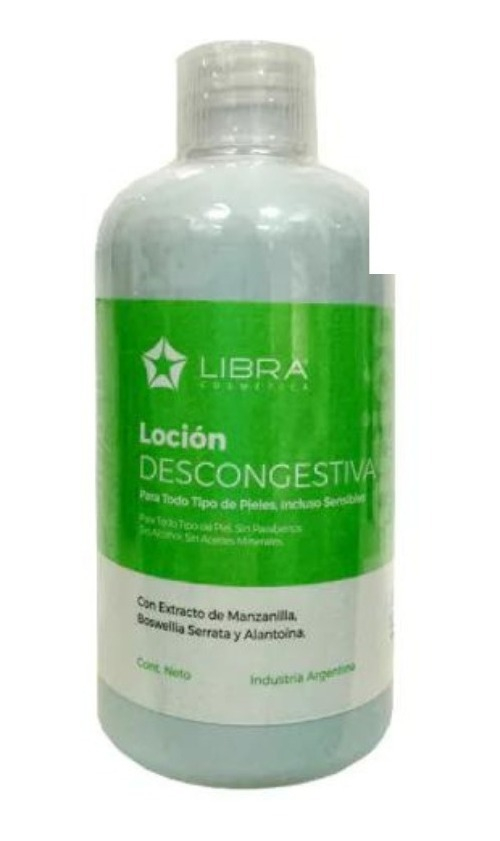 Locion Descongestiva Facial Todo Tipo Piel X 500ml Libra Momento De Aplicación Día/noche Tipo De Piel Todo Tipo De Piel