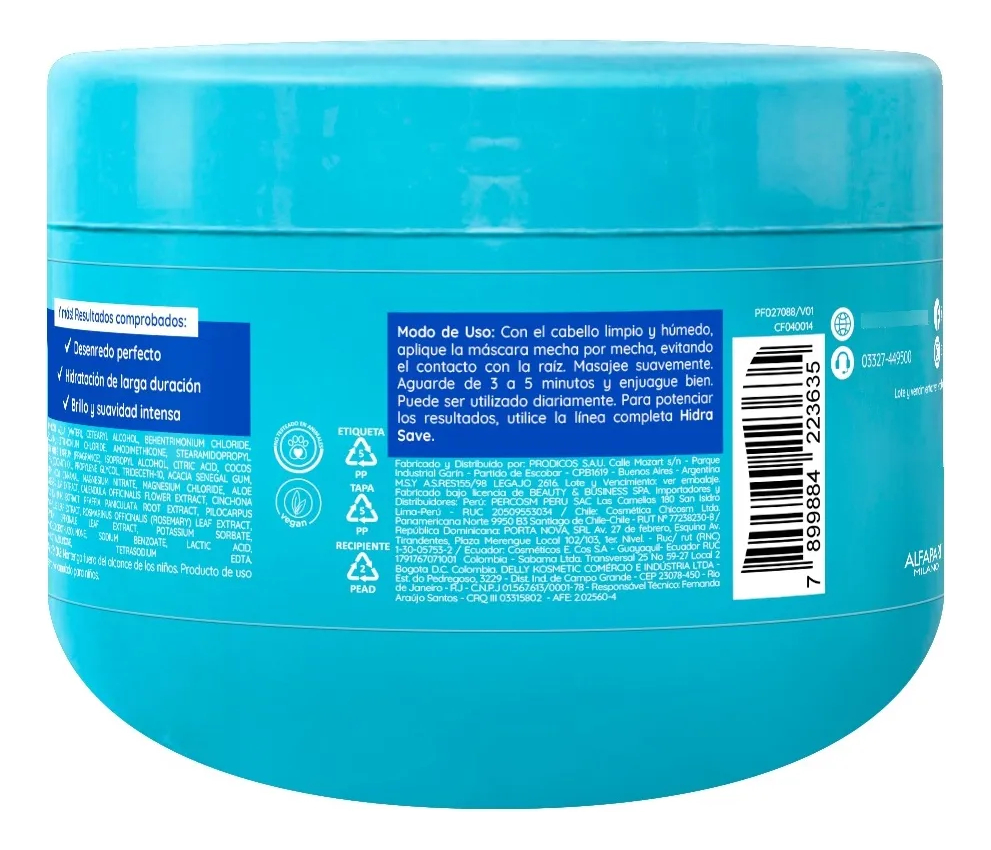 Mascara Hidra Save Alfaparf Alta Moda 300g Vegano - Image 2