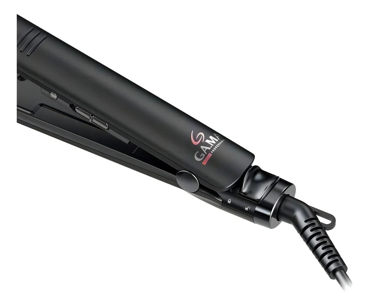 Planchita De Pelo Ga.ma Italy Bella Tourmaline Red Ion Negra Y Roja - Image 3