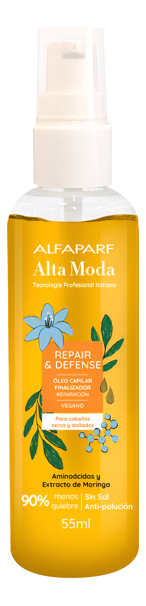 Aceite Hair Repair & Defense Alfaparf Alta Moda X55ml Vegano