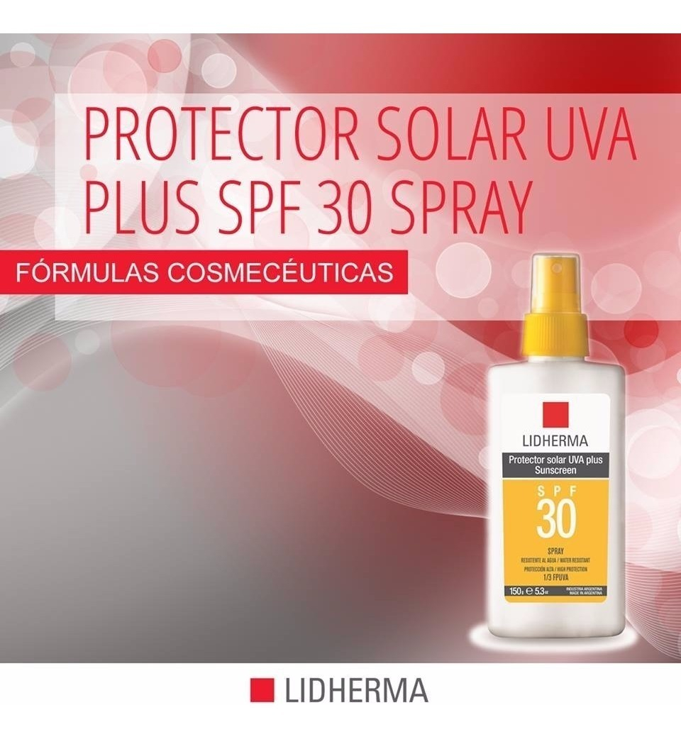 Protector Solar Uva Plus Spf 30 Spray Lidherma - Image 4