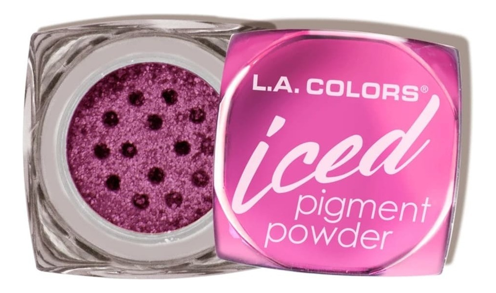 Pigmento Iced Pigment Powder Glitzy L.a Colors Tono Rosa