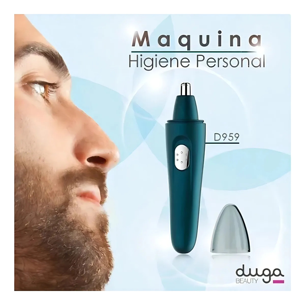 Trimmer Duga Beauty Depilador Nasal Oido Nariz Cejas D-959 Color Azul - Image 2