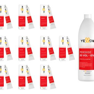 Kit 10 Tinturas Yellow Alfaparf + 1 Oxidante 1lt A Elección