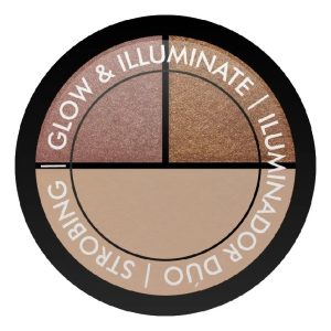 Iluminador Dúo En Polvo Xúlu Cosméticos Glow & Illuminate 3 Tonos