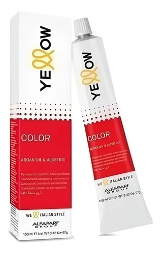 Tintura Yellow By Alfaparf X 60 Gr Con Argan Germen De Trigo 6.0