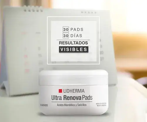 Ultra Renova Pads Mandélico Salicílico Lidherma Manchas Acne Momento de aplicación Noche Tipo de piel Normal - Imagen 4