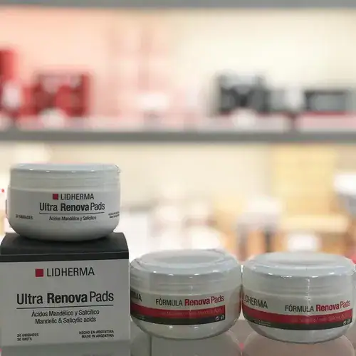 Ultra Renova Pads Mandélico Salicílico Lidherma Manchas Acne Momento de aplicación Noche Tipo de piel Normal - Imagen 6