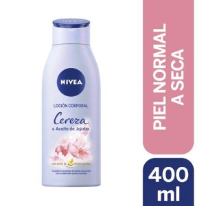 Locion Corporal Nivea Cereza Y Aceite De Jojoba X 400ml/393g